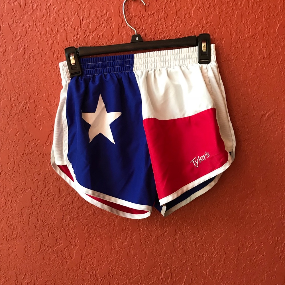 Texas print running shorts